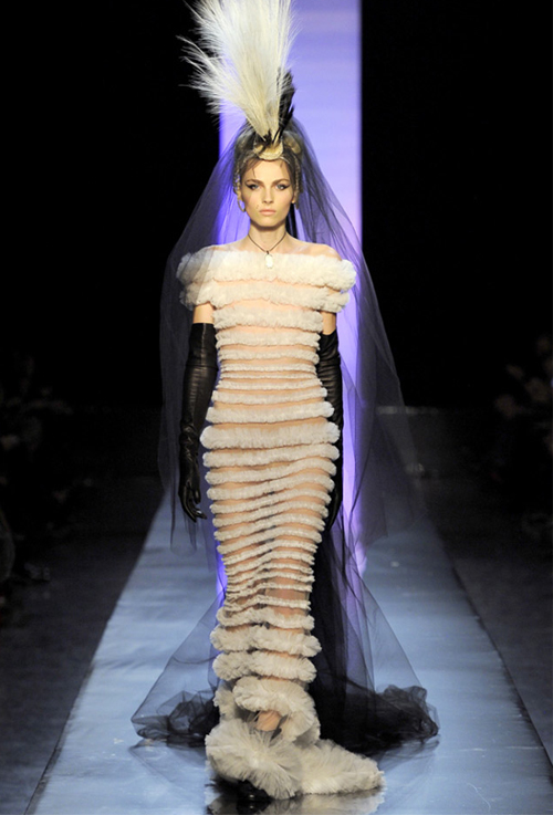Andrej as "The Bride" at Jean Paul Gaultier's Haute Couture Show, 2011
