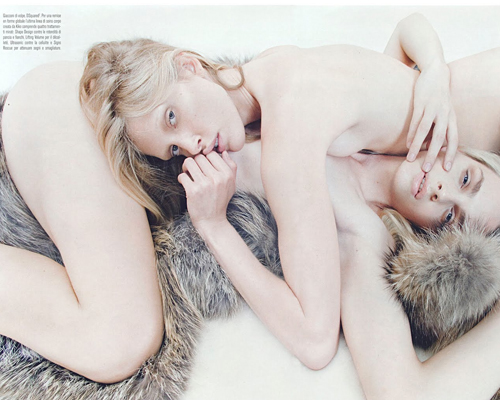 Andrej shot by Steven Meisel for Vogue Italia