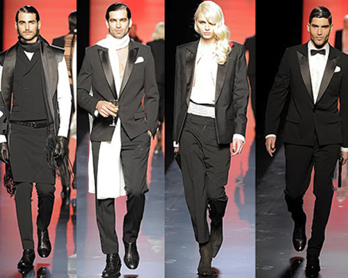 Andrej walking for Jean Paul Gaultier Men's wear